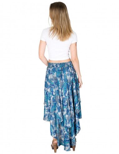 hippie-silk skirt-short-long
