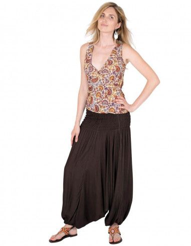 pantalon-afgano-saruel-mono-vestido-marron-chocolate