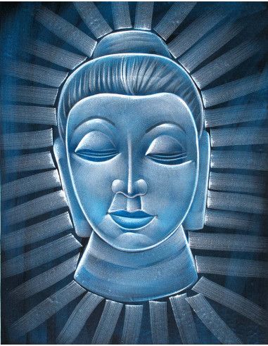 buddha- velvet- black-backed tapestry