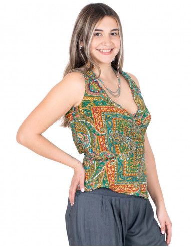blusa-seda-cruzada-estampada-verde