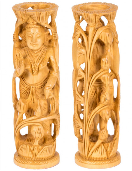escultura-lakshmi-forma-cilindrica-en-madera