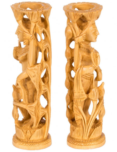 Cylindrical Statue of Lakshmi
