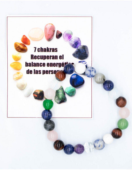 7 Chakra Mineral Bracelet