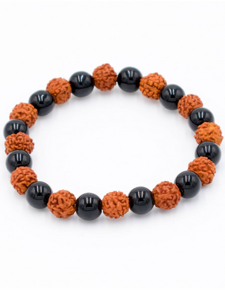pulsera-piedra-mineral-onix-y-rudraksha