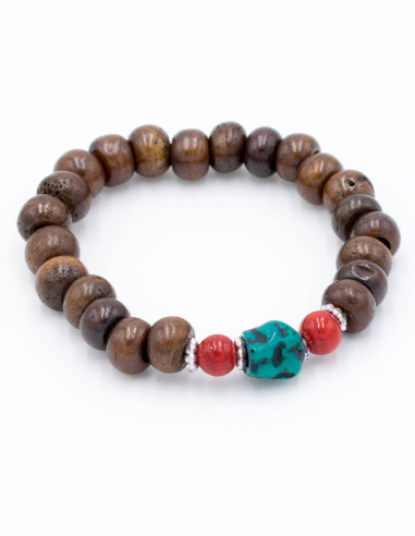 pulsera-hueso-marron-ajustable-playa