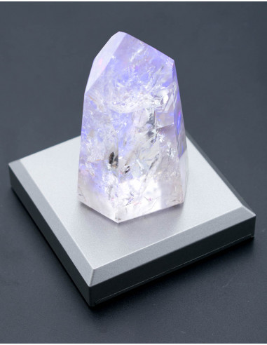 Quartz crystal over LED light