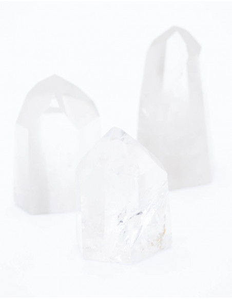 Quartz crystal over LED light