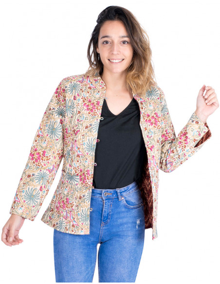 Two-tone lightweight jacket