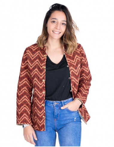 Two-tone lightweight jacket