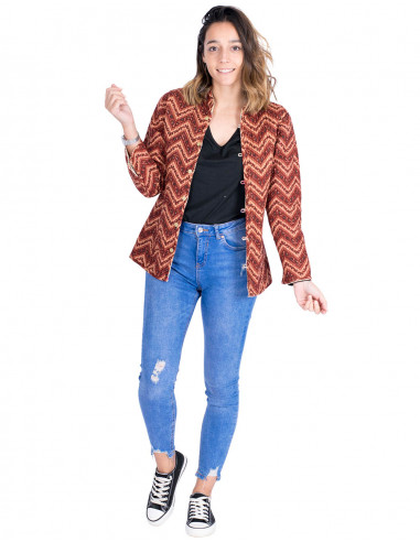 Two-tone lightweight jacket