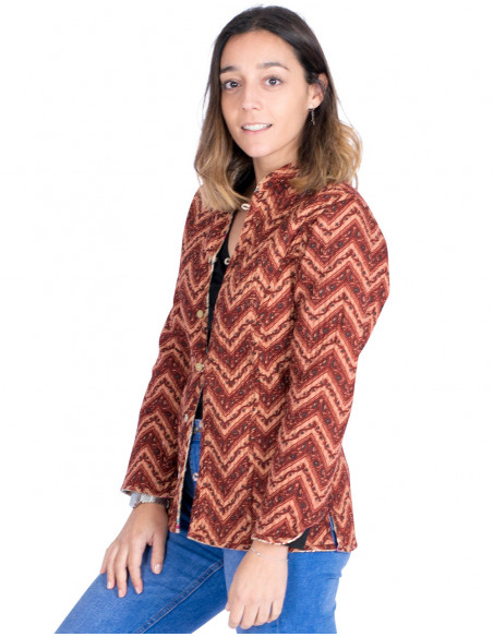 Two-tone lightweight jacket