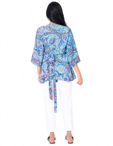kaftan-cruzado-azul-mangas-largas