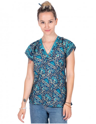 camiseta-estampada-seda-pequeñas-cortas
