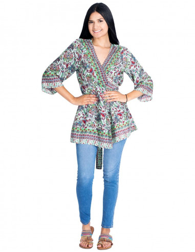 blusa-seda-mangas-medias-verde