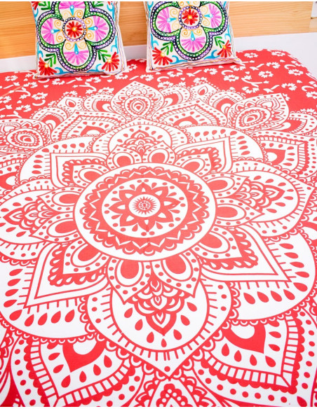 cubrecama-king-size-mandala-rojo