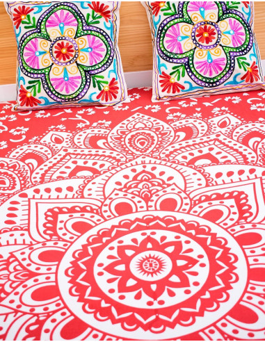 Red bedspread