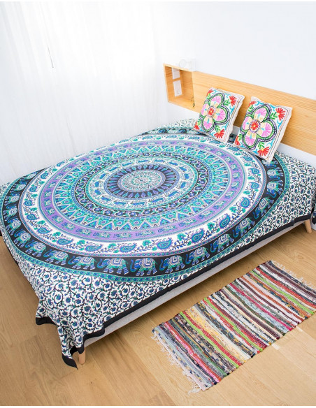 Mandala Elephant Bedspread
