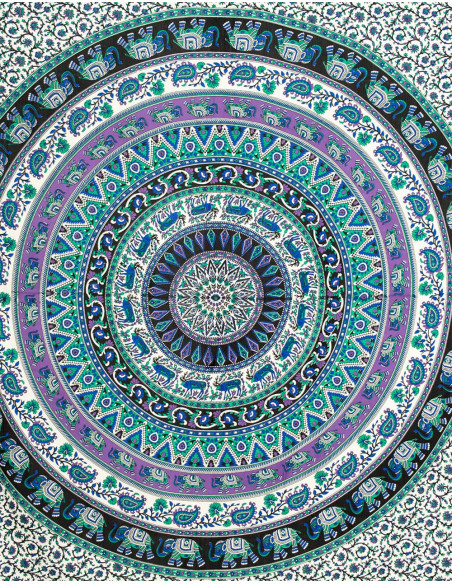 Mandala Elephants Bedspread