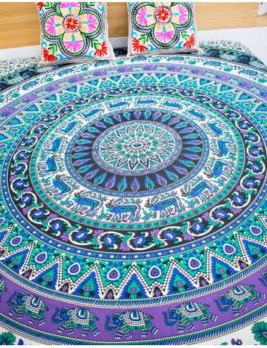 Mandala Elephant Bedspread