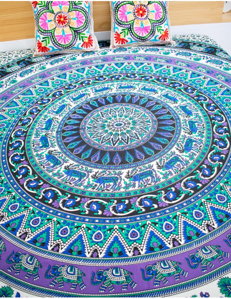 Mandala Elephants Bedspread