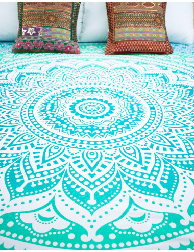Light Blue Double Bedspread