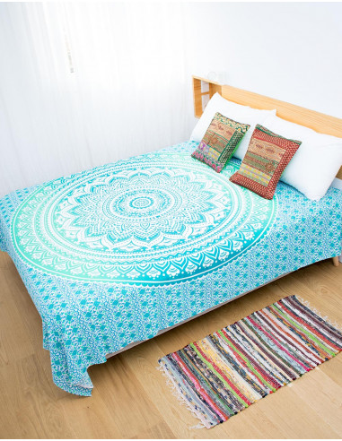 Light Blue Double Bedspread