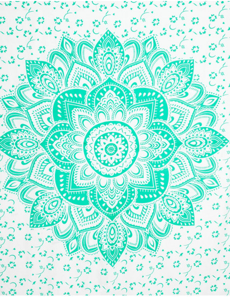 Green Mandala Bedcover