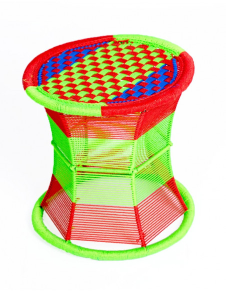 Unique Style Metal Stool Handmade in India - Comfortable Seat - 36x35 cm
