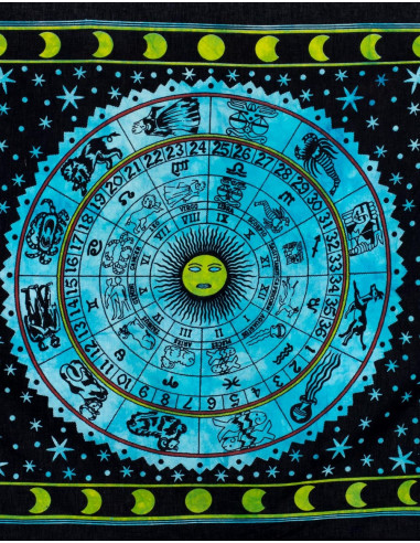 Celestial Zodiac Tapestry