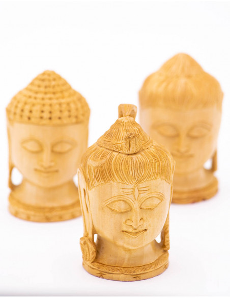 Wide Face Buddha Statue