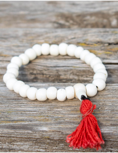 White Mala Bracelet