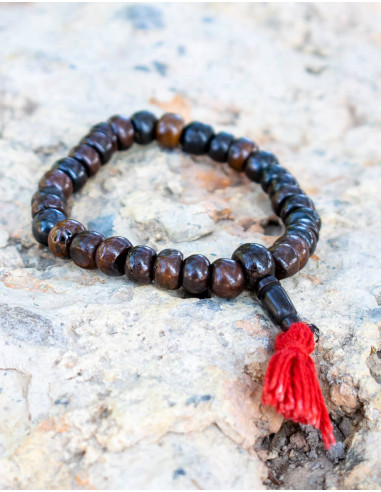 pulsera-mala-tibetano-hueso-marron-oscuro