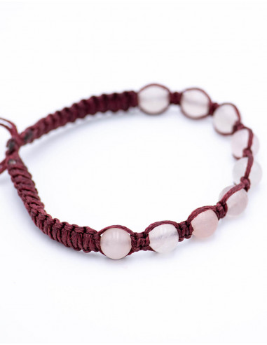 Rose Quartz Macrame Bracelet