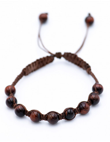 Tiger's Eye Macrame Bracelet