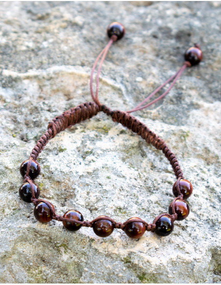 Tiger's Eye Macrame Bracelet