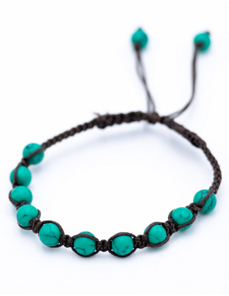 Turquoise Macrame Bracelet