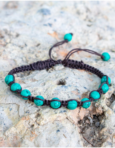 Turquoise Macrame Bracelet