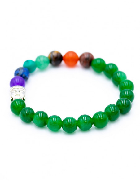 Bracelet with Green Jasper Stones