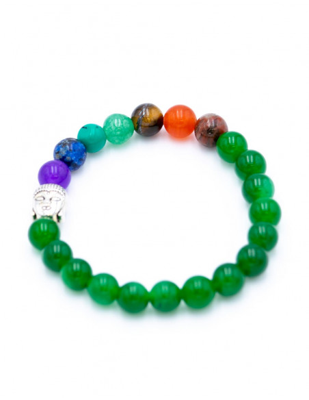 Bracelet with Green Jasper Stones