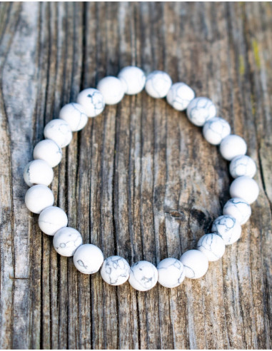 Howlite Elastic Bracelet
