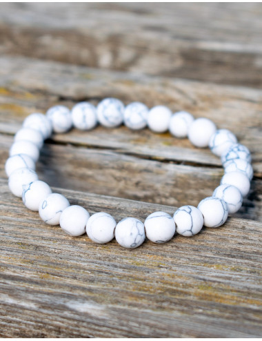 Howlite Elastic Bracelet