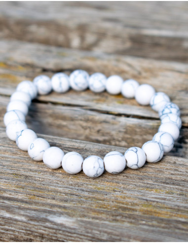 Howlite Elastic Bracelet