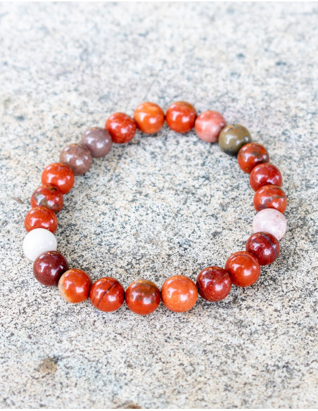Red Jasper Elastic Bracelet