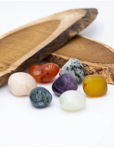 Bag with 7 Chakras Stones