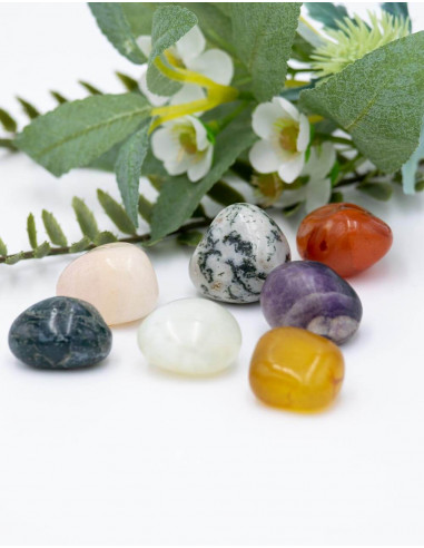 Bag with 7 Chakra Stones