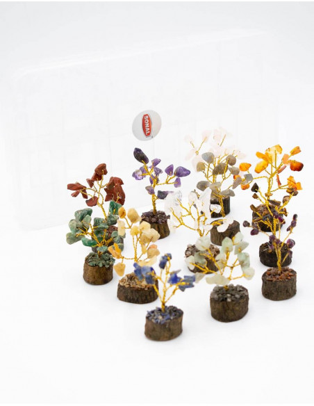 Pack of 12 Mineral Stone Trees