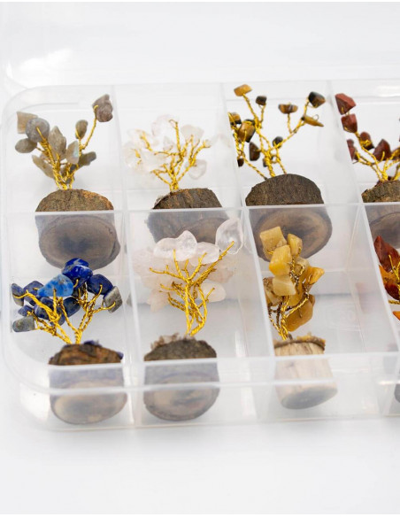Pack of 12 Mineral Stone Trees