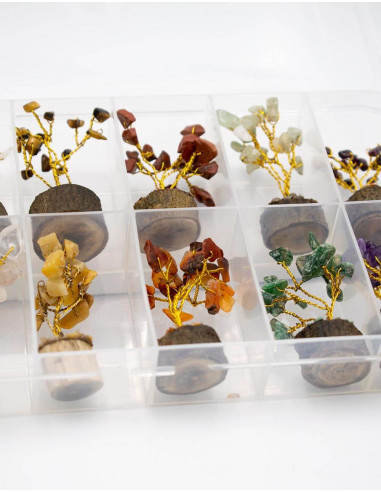 Pack 12 Mineral Stone Trees