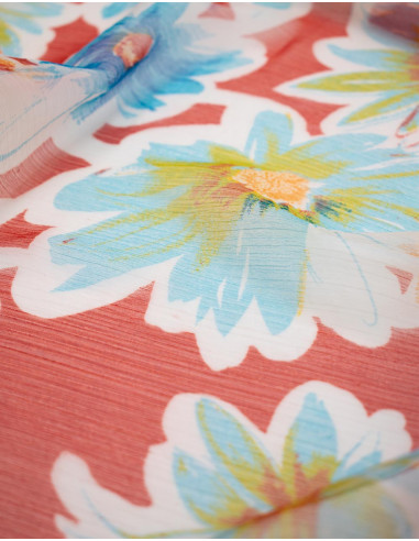 Chiffon Flowers Scarf