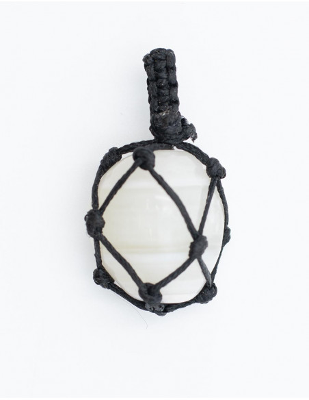 Macrame Stone Pendant